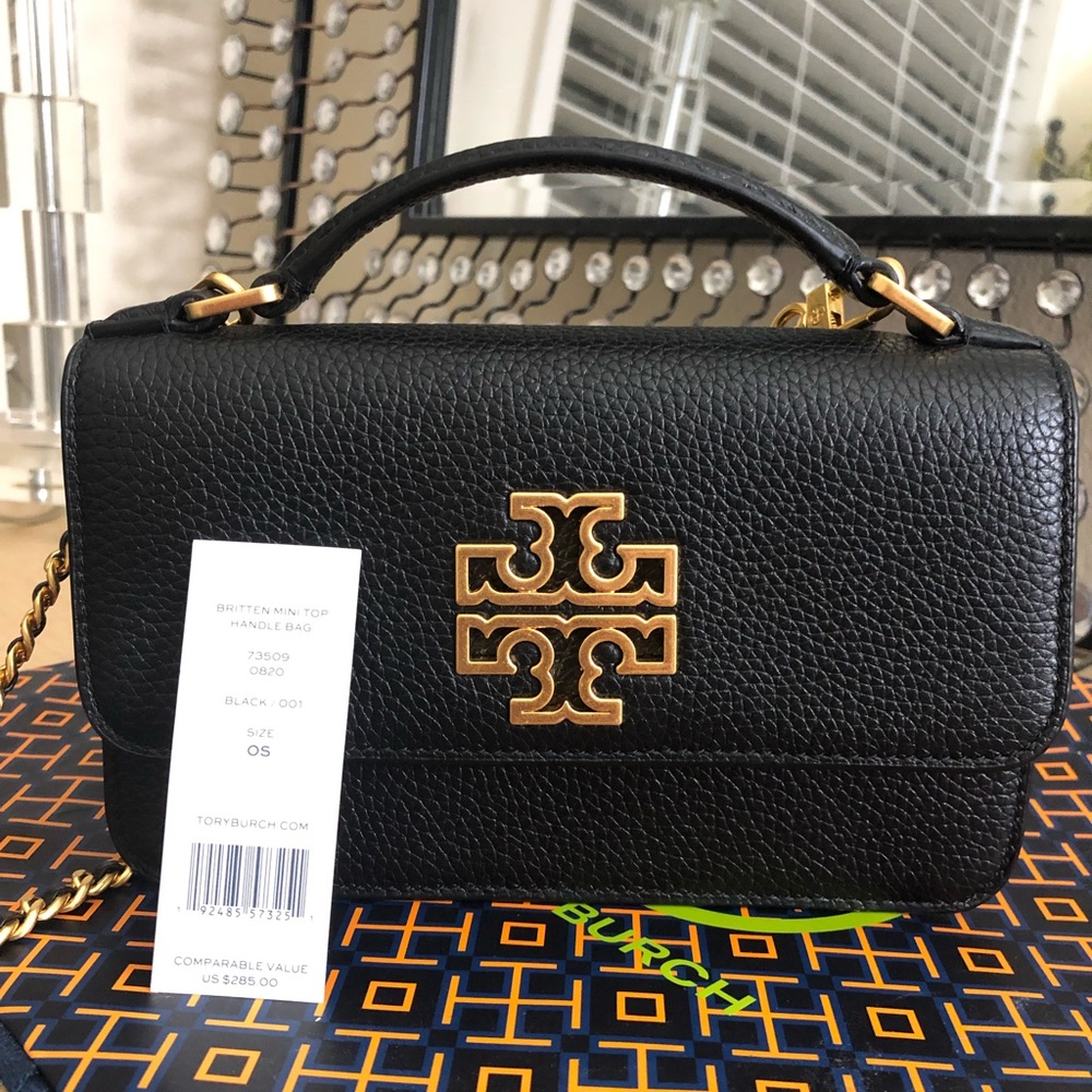 Tory burch britten mini top handle crossbody